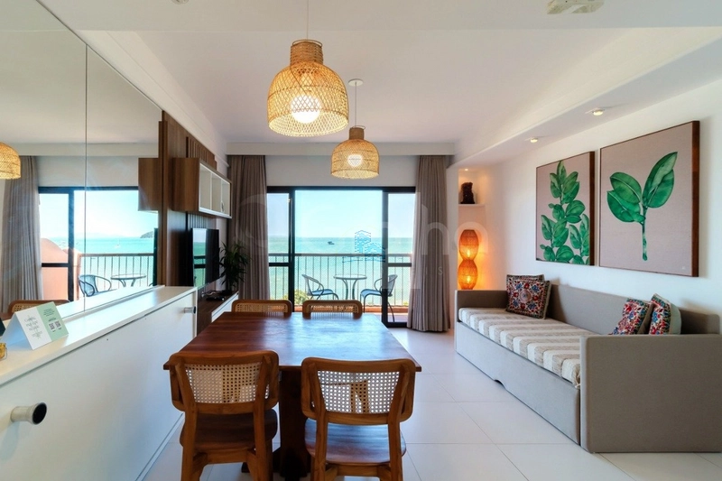 Apartamento mobiliado em hotel pé na areia: 1ª foto da galeria de imagens do imóvel