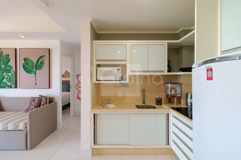 Apartamento mobiliado em hotel pé na areia: 9ª foto da galeria de imagens do imóvel