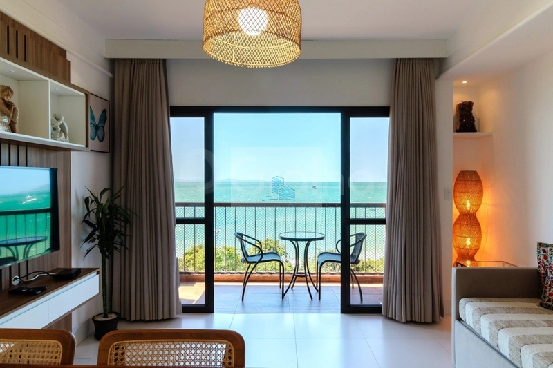Apartamento mobiliado em hotel pé na areia: 2ª foto da galeria de imagens do imóvel