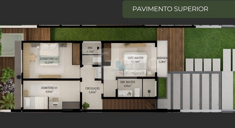 Casa Residencial com 3 quartos e 1 suíte no Alameda Cezanne: 10ª foto da galeria de imagens do imóvel