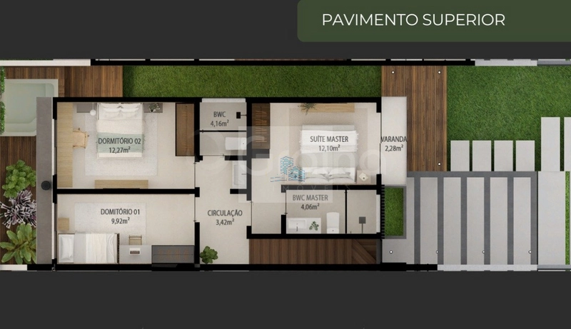 Casa Residencial com 3 quartos e 1 suíte no Alameda Cezanne: 9ª foto da galeria de imagens do imóvel