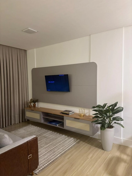 Apartamento tipo studio com 47,50 m², totalmente mobiliado e com vaga: 2ª foto da galeria de imagens do imóvel