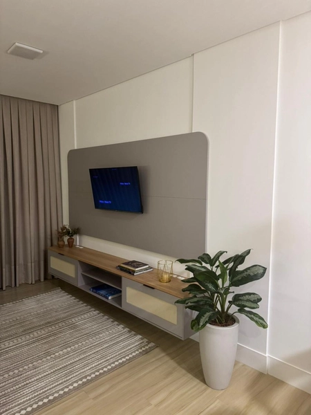 Apartamento tipo studio com 47,50 m², totalmente mobiliado e com vaga: 3ª foto da galeria de imagens do imóvel