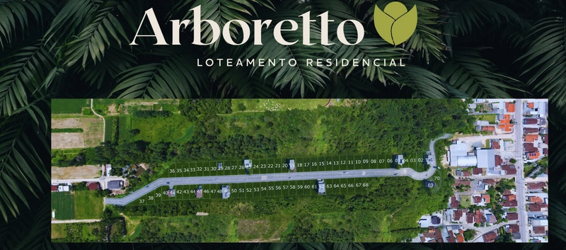 Lotes  á venda  no Residencial Arboretto em Guabiruba -SC: 2ª foto da galeria de imagens do imóvel