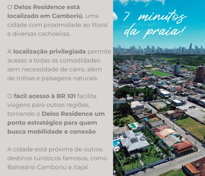 Delos Residence  no coração de Camboriú: seja para morar ou investir!: 4ª foto da galeria de imagens do imóvel