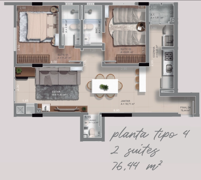 Delos Residence  no coração de Camboriú: seja para morar ou investir!: 8ª foto da galeria de imagens do imóvel