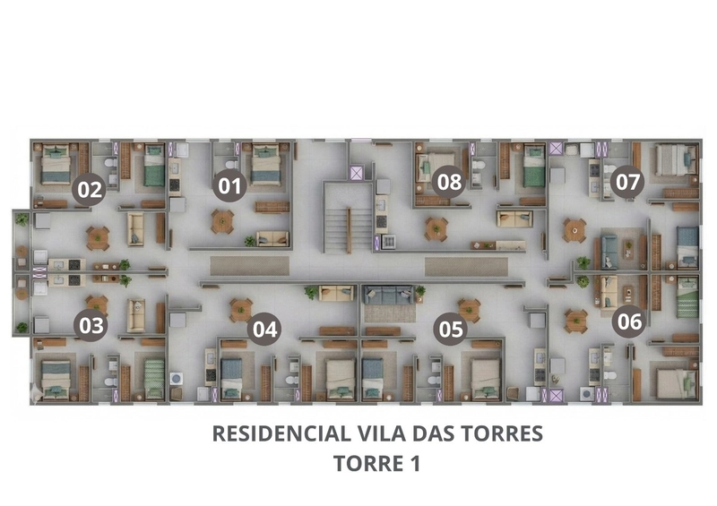 RESIDENCIAL VILA DAS TORRES-bairro Dom Joaquim em Brusque/SC: 2ª foto da galeria de imagens do imóvel