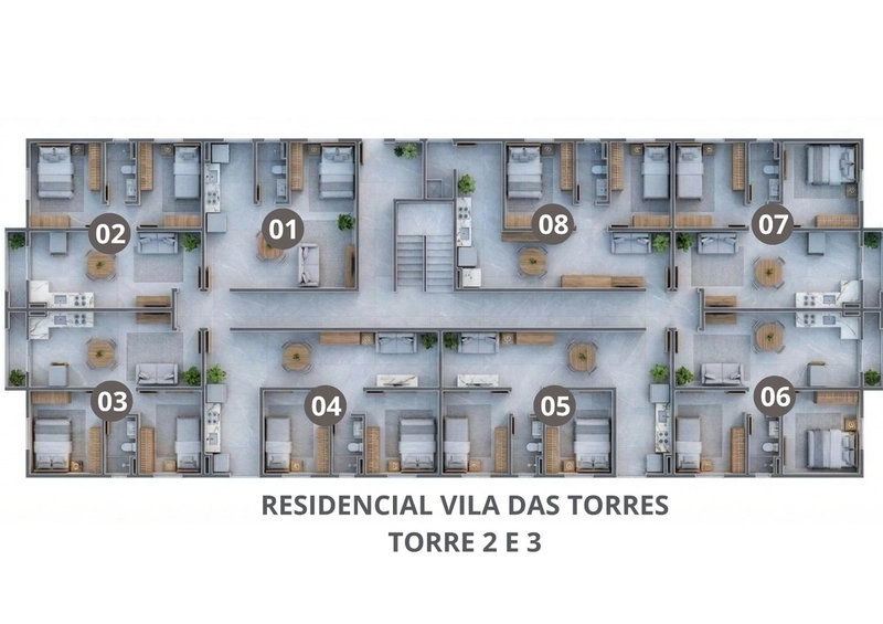 RESIDENCIAL VILA DAS TORRES-bairro Dom Joaquim em Brusque/SC: 3ª foto da galeria de imagens do imóvel