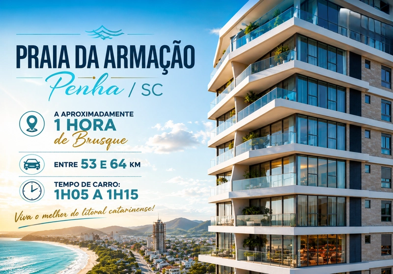 RESIDENCIAL MARÉ-Praia da Armação, em Penha,com opções 2 a 5 suítes: 5ª foto da galeria de imagens do imóvel