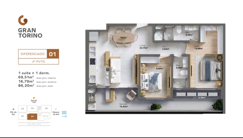 Residencial Gran Torino – Balneário Piçarras/SC: 23ª foto da galeria de imagens do imóvel
