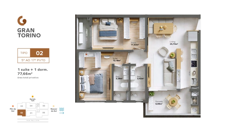 Residencial Gran Torino – Balneário Piçarras/SC: 13ª foto da galeria de imagens do imóvel