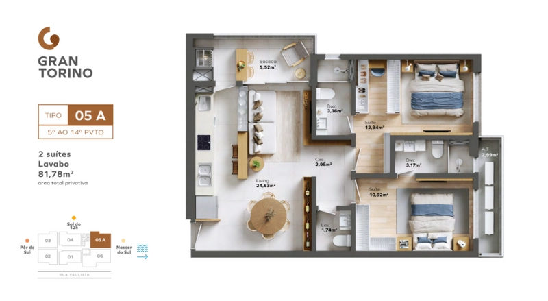 Residencial Gran Torino – Balneário Piçarras/SC: 19ª foto da galeria de imagens do imóvel