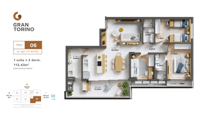 Residencial Gran Torino – Balneário Piçarras/SC: 21ª foto da galeria de imagens do imóvel