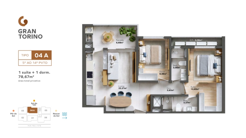 Residencial Gran Torino – Balneário Piçarras/SC: 17ª foto da galeria de imagens do imóvel