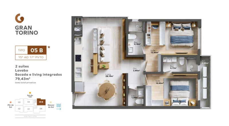 Residencial Gran Torino – Balneário Piçarras/SC: 20ª foto da galeria de imagens do imóvel