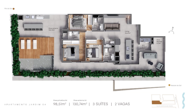Apartamento alto Padrão 3 suítes,2 vagas na garagem em Barra Velha/SC.: 55ª foto da galeria de imagens do imóvel
