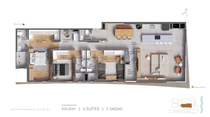 Apartamento alto Padrão 3 suítes,2 vagas na garagem em Barra Velha/SC.: 47ª foto da galeria de imagens do imóvel