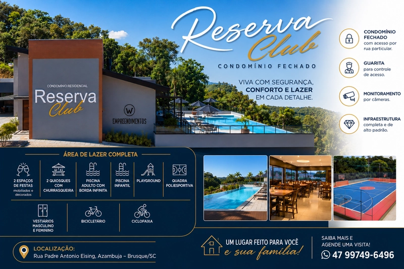 LOTES Á VENDA NO RESERVA CLUB –Bairro AZAMBUJA: 1ª foto da galeria de imagens do imóvel