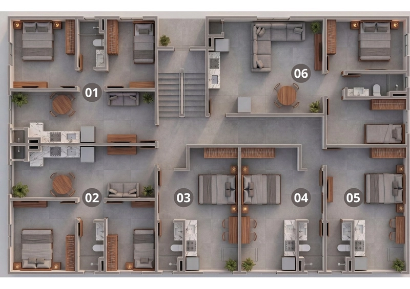 RESIDENCIAL NILO-APARTAMENTO COM 18 UNIDADES-GUABIRUBA/SC-MCMV: 2ª foto da galeria de imagens do imóvel