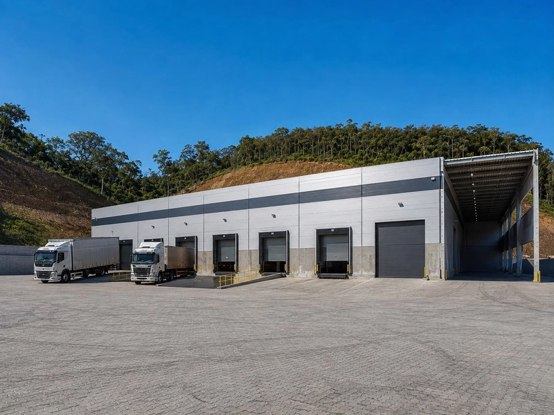 Galpão com 2.000m² ,3 docas,amplo pátio:disponível locação em Brusque!: 1ª foto da galeria de imagens do imóvel