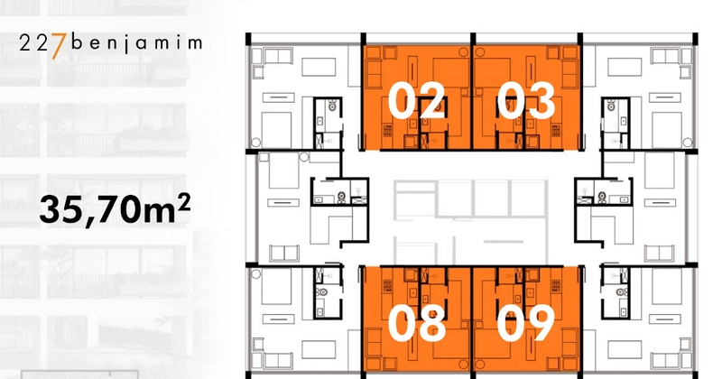Apartamento Studio – 227 Benjamim | São Luiz – Brusque/SC: 13ª foto da galeria de imagens do imóvel