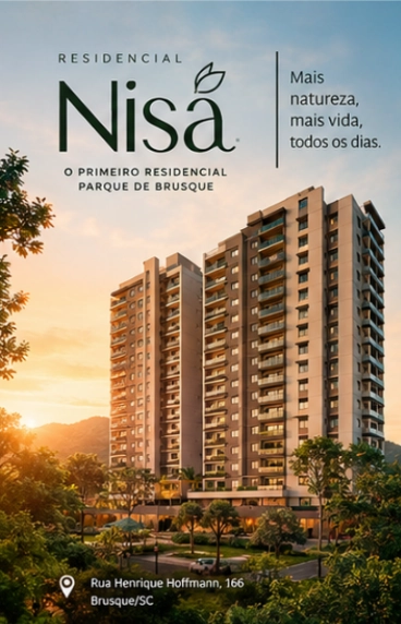 RESIDENCIAL NISÃ – O PRIMEIRO RESIDENCIAL PARQUE DE BRUSQUE