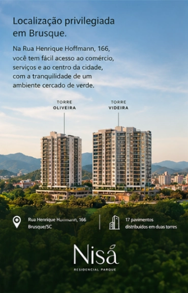 RESIDENCIAL NISÃ – O PRIMEIRO RESIDENCIAL PARQUE DE BRUSQUE: 4ª foto da galeria de imagens do imóvel