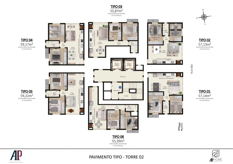 APARTAMENTO FRENTE MAR QUE VOCÊ PRECISA CONHECER,AGENDE SUA VISITA!: 4ª foto da galeria de imagens do imóvel