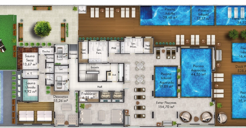 Valencia Home Club, apartamentos de 2 e 3 quartos em Itapema SC: 4ª foto da galeria de imagens do imóvel