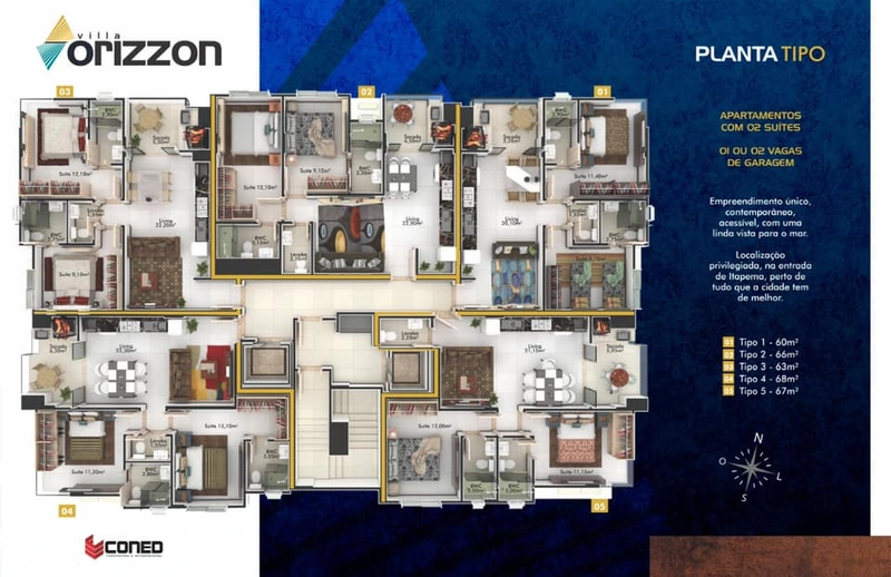 Apartamento 2 suites em Meia Praia, Itapema, Vila Orizzon: 13ª foto da galeria de imagens do imóvel