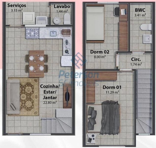 Sobrado com 2 quartos a venda no bairro Limeira em Brusque: 5ª foto da galeria de imagens do imóvel