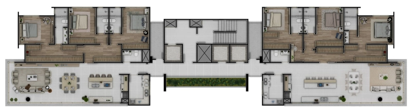 Residencial Alameda apartamento 3 suítes no Centro de Brusque: 13ª foto da galeria de imagens do imóvel