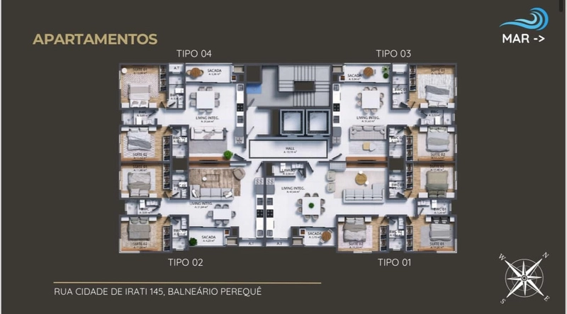 Residencial Miguel apartamento de 2 e 3 dormitórios a venda em Pereque: 26ª foto da galeria de imagens do imóvel