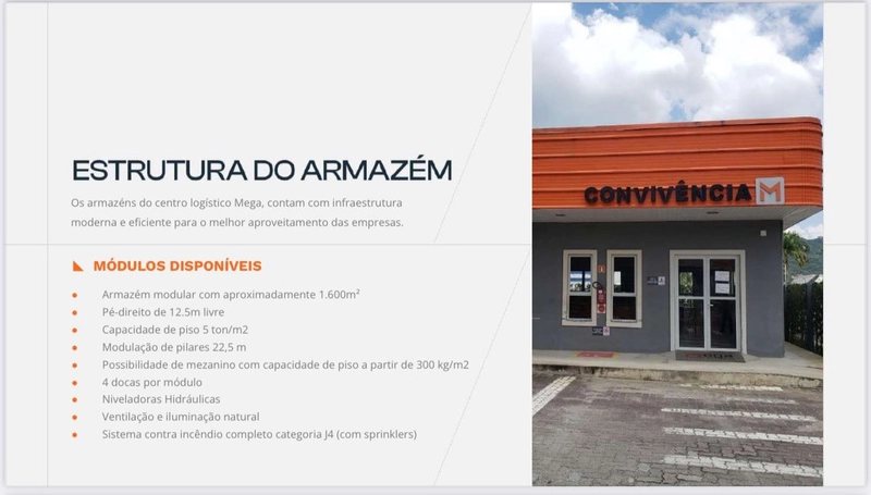 Galpões com módulos de 1.600 a 44.000m2 para locação em Itajaí - SC: 6ª foto da galeria de imagens do imóvel