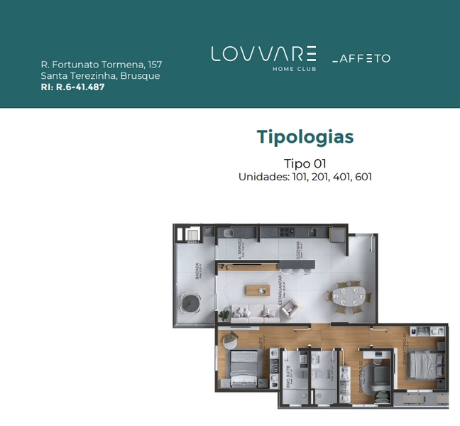 Lovvare Home Club, apartamento 2 e 3 dormitórios na Santa Terezinha: 32ª foto da galeria de imagens do imóvel