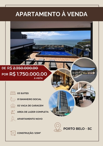 Este lindo apartamento com 3 suítes no litoral Catarinense.: 2ª foto da galeria de imagens do imóvel