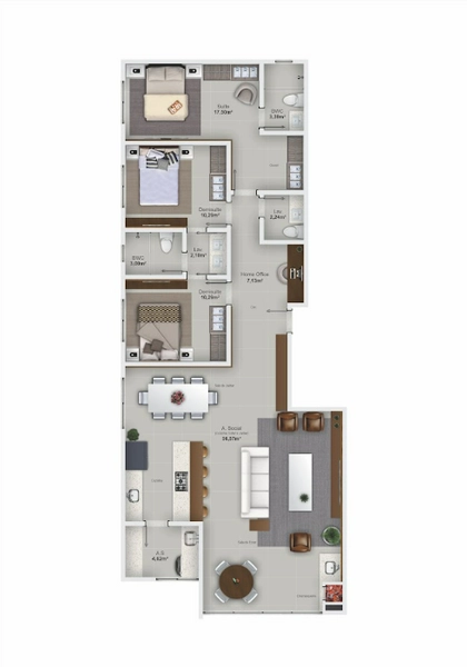 Residencial Monte Moriah - 2 apartamentos por andar !: 14ª foto da galeria de imagens do imóvel