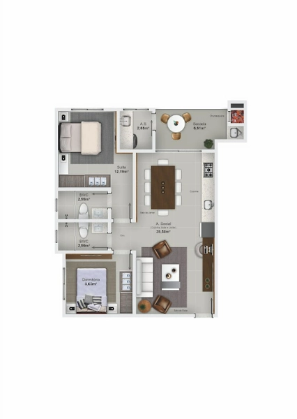 Residencial Monte Moriah - 2 apartamentos por andar !: 11ª foto da galeria de imagens do imóvel