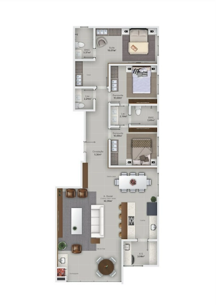Residencial Monte Moriah - 2 apartamentos por andar !: 13ª foto da galeria de imagens do imóvel