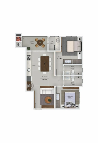 Residencial Monte Moriah - 2 apartamentos por andar !: 12ª foto da galeria de imagens do imóvel