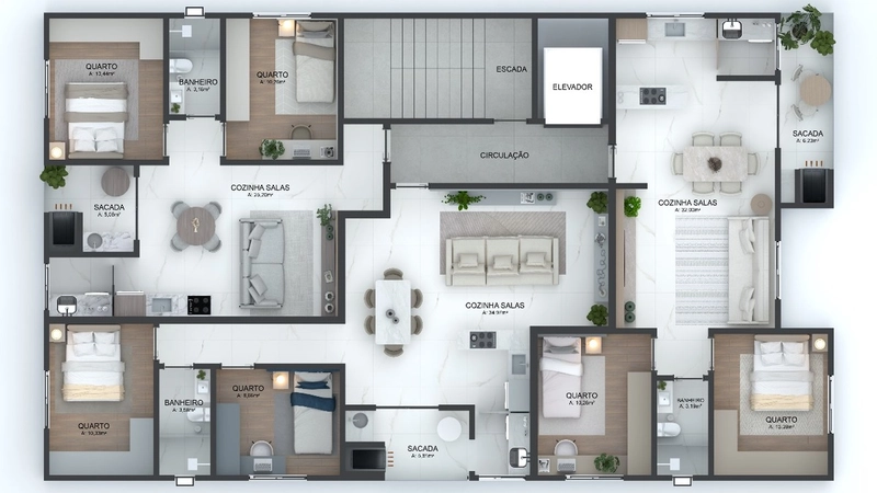 São 3 apartamentos por andar, maior privacidade, e valor imperdível !: 2ª foto da galeria de imagens do imóvel