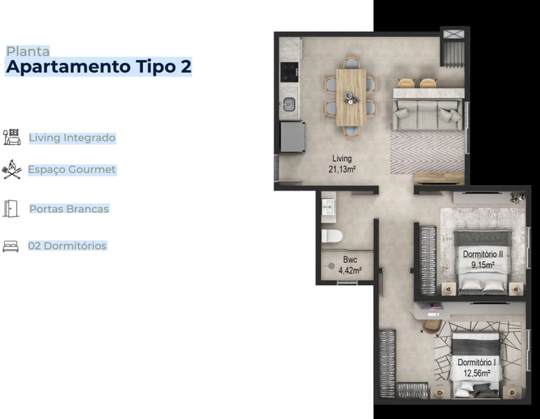 Venha morar neste lindo apartamento com area de lazer ,em Brusque-SC: 5ª foto da galeria de imagens do imóvel