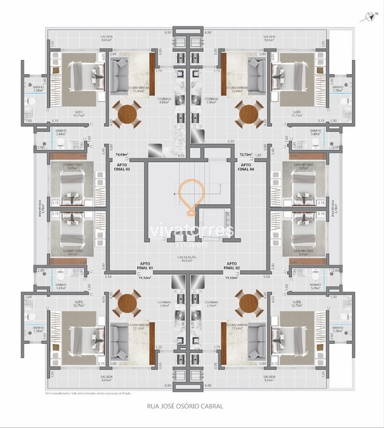 Apartamento 2 andares sendo 1 suíte- Torres Rs-: 15ª foto da galeria de imagens do imóvel
