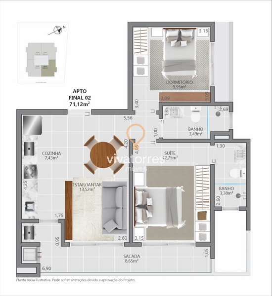 Apartamento 2 andares sendo 1 suíte- Torres Rs-: 20ª foto da galeria de imagens do imóvel