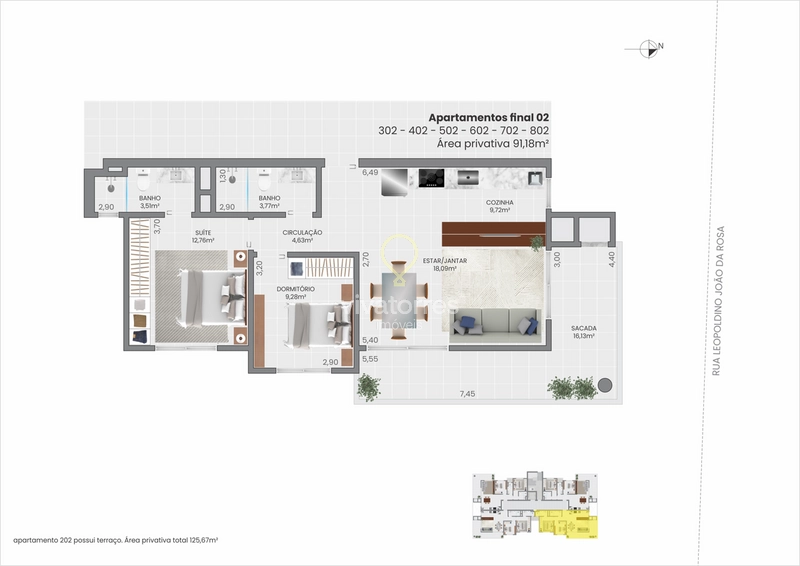 Apartamento 2 dormitórios com suíte à venda em Torres: 26ª foto da galeria de imagens do imóvel