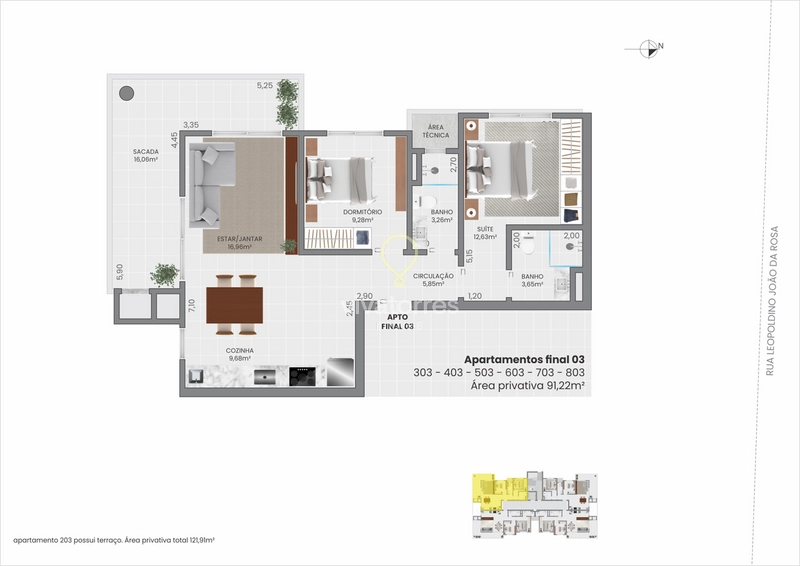 Apartamento 2 dormitórios com suíte à venda em Torres: 25ª foto da galeria de imagens do imóvel