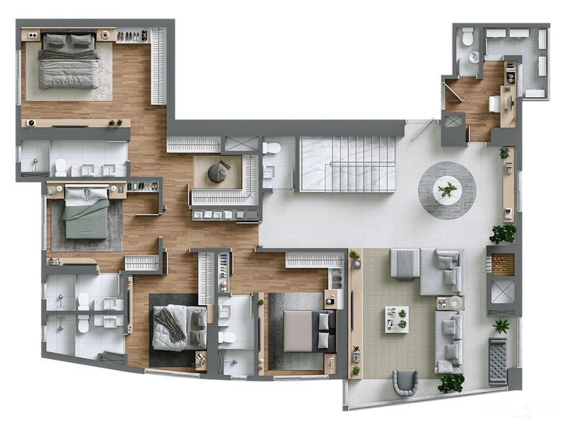 Cobertura Duplex no Edifício Ápice Towers em Balneário Camboriú: 24ª foto da galeria de imagens do imóvel