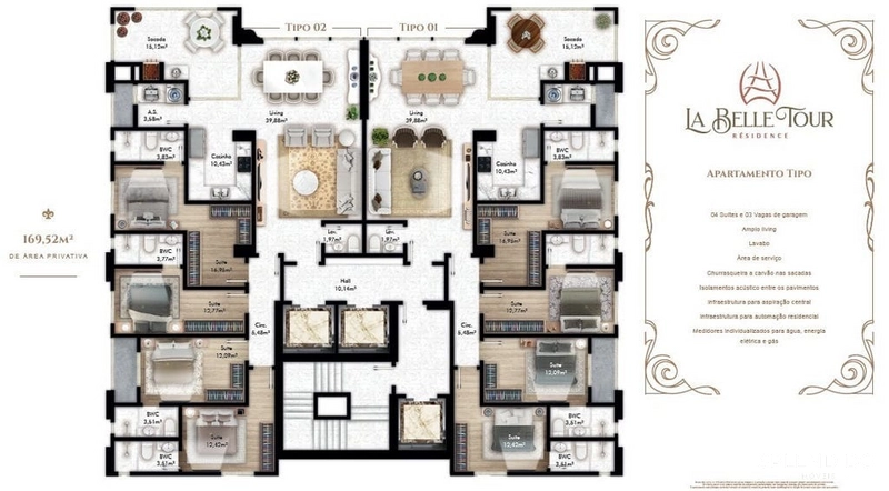Apartamento no Edifício La Belle em Balneário Camboriú: 13ª foto da galeria de imagens do imóvel
