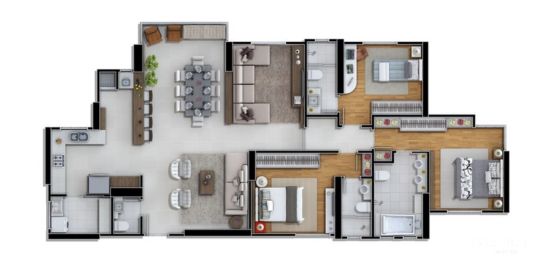 Apartamento no Edifício Via Marina em Balneário Camboriú: 17ª foto da galeria de imagens do imóvel