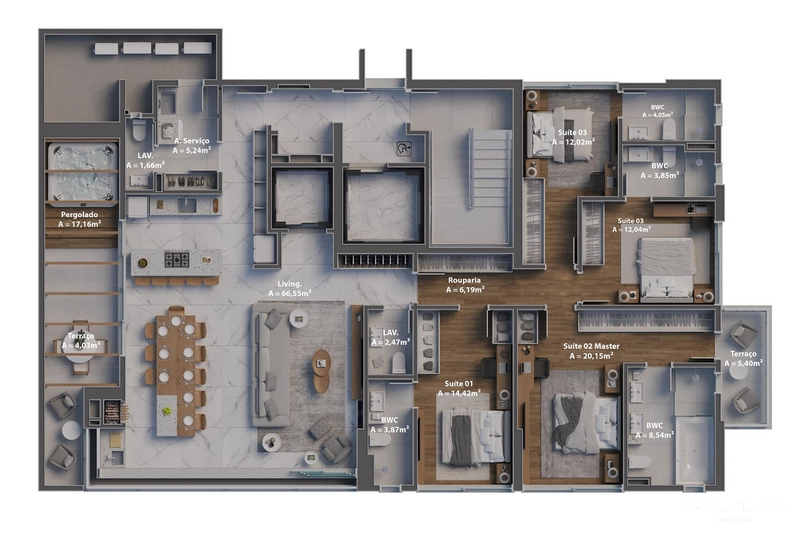 Apartamento Garden no Edifício Alicante Casa em Balneário Camboriú: 21ª foto da galeria de imagens do imóvel